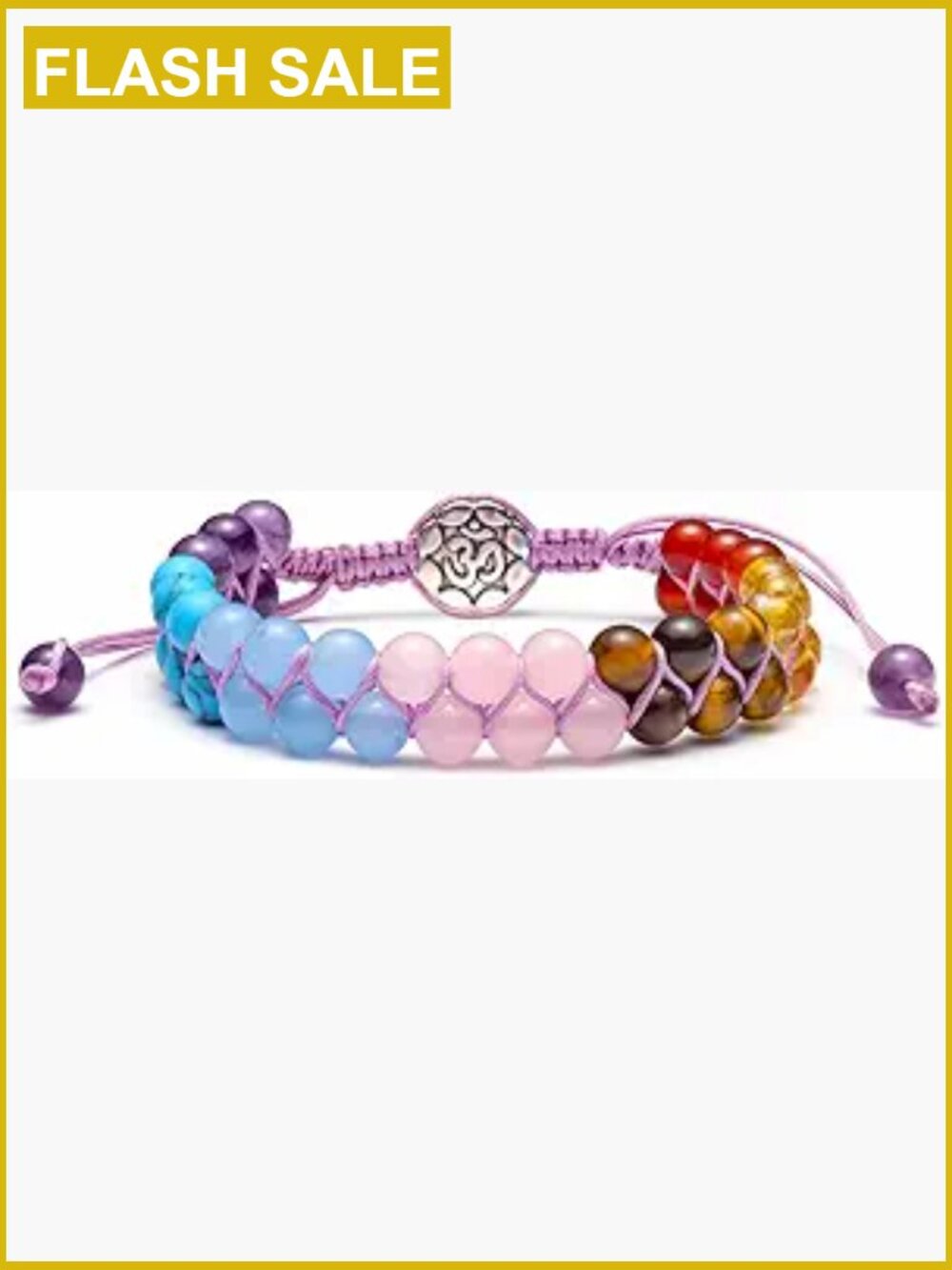 7 Chakra Healing Crystal Stretch Bracelet for Yoga Meditation